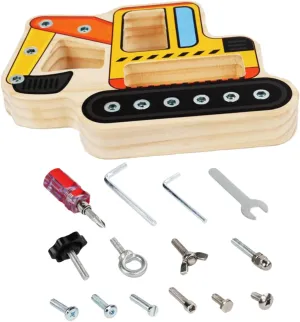 1 Set Interactive Screwdriver Board Educational Reusable Busy Board for Promotes Intelligence Development Safe and Portable Plaything for Creative Learning