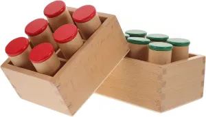 1 Set Montessori Sound Cylinders Educational for Family Interactive Plaything Develop Auditory Skills Motor Control Safe Design for Hours of Fun