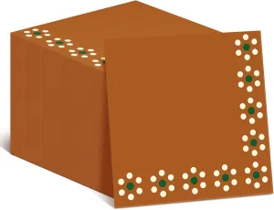 100 Pack Mexican Fiesta Paper Napkins Cantaritos De Barro Mexicanos Platos De Barro Mexicanos Terracotta Paper Napkins for Cinco Mayo Table Decor Birthday Wedding Party Supplies(Classic Style)