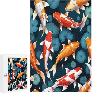 1000 Piece Puzzles Fish Brain Teaser for Adults,Educational Developmental Toys & Games,Building Kit Activities to Encourage Creative Play