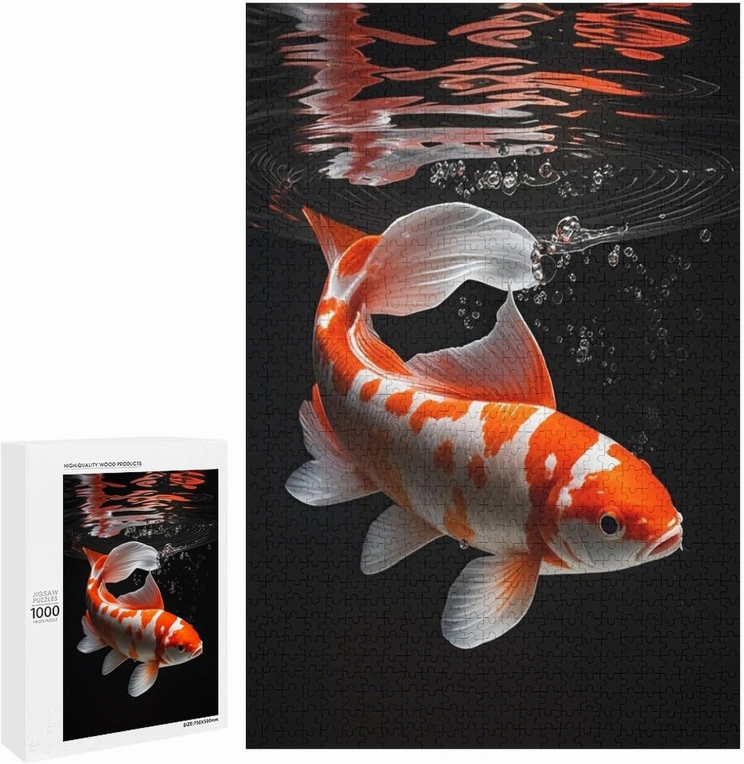 1000 Piece Jigsaw Puzzles for Adults Animal Puzzle，Beautiful Fish Puzzle Games for Animal Lovers Gift, Modern Stress Relief Toys, Puzzles for Challenging Brains, Family Educational Games