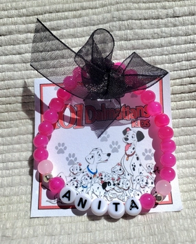 101 DALMATIANS "ANITA" Beaded Letter Bracelet