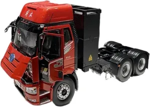 1:24 for Jiefang J6V Tractor Tow Head Heavy Truck J6P Simulation Alloy Car Model Souvenirs Mini Simulation Toys(Black)