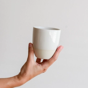 12oz cup (large) ~ Classic White
