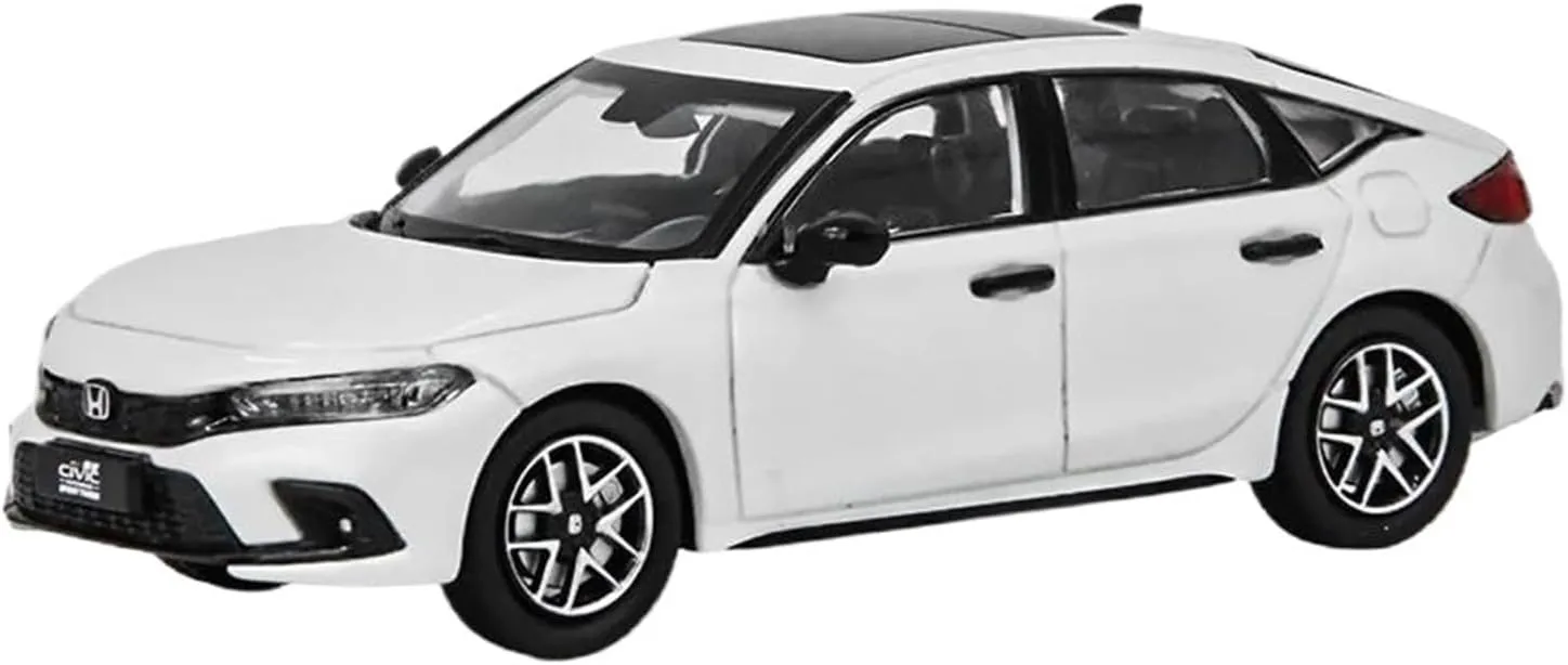 1:43 for Honda Civic Hatchback 2023 Alloy Car Model Collection Display Decoration Souvenir Mini Simulation Toys(Red)