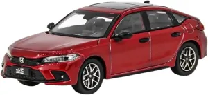 1:43 for Honda Civic Hatchback 2023 Alloy Car Model Collection Display Decoration Souvenir Mini Simulation Toys(Red)