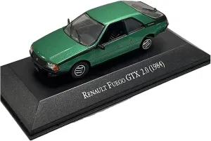 1：43 for Renault Fuego GTX 2.0 1984 Green Alloy Static Car Model Souvenir Collection Ornament Mini Simulation Toys