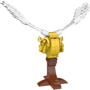 176 Pieces Smallest Ball Walnut-Sized Gold-Coloured Sphere from Fim MOC Build for Age 18 