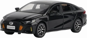 1 24 for Trumpchi EMPOW Scale Simulation Alloy Car Collection Toy Birthday Gift Diecast Toy Vehicles Home Decor Simulation Vehicle Playset(Black)