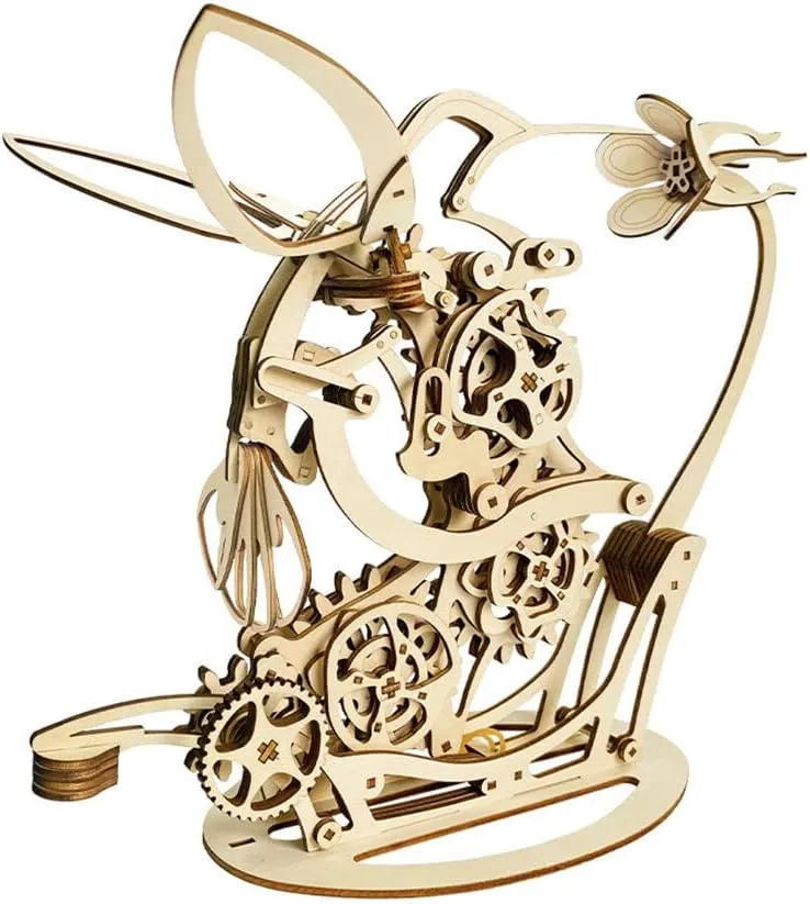 3D DIY Mechanical Hummingbird Model Kit, Wooden Puzzle, Creative Toys, Teaching Experiment, Adults & Kids (200PCS/Dynamic Version)