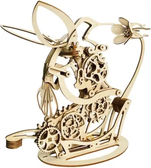 3D DIY Mechanical Hummingbird Model Kit, Wooden Puzzle, Creative Toys, Teaching Experiment, Adults & Kids (200PCS/Dynamic Version)