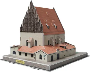 3D Puzzle - Altneushul, Prague (Old New Synagogue, Staronová synagoga), Historic Synagogue, Judaica Toys, Educational Activity – for Kids and Adults, with Accompanying Booklet