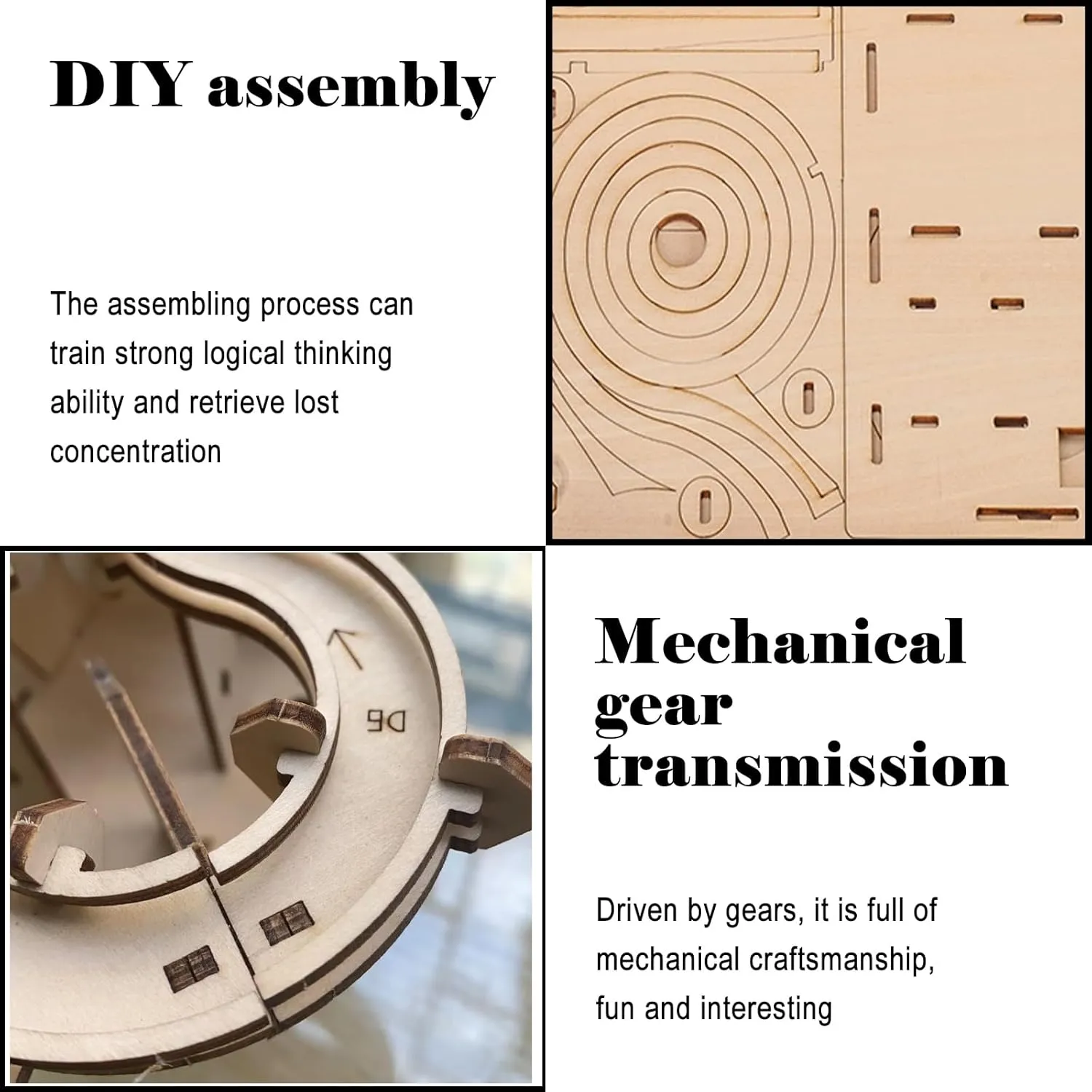 3D Wooden Puzzle Marble Run for Adults Kids - DIY Mechanical Puzzle Assembly Model Building Kit Wood Crafts for Boys and Girls Age 14  Years Old