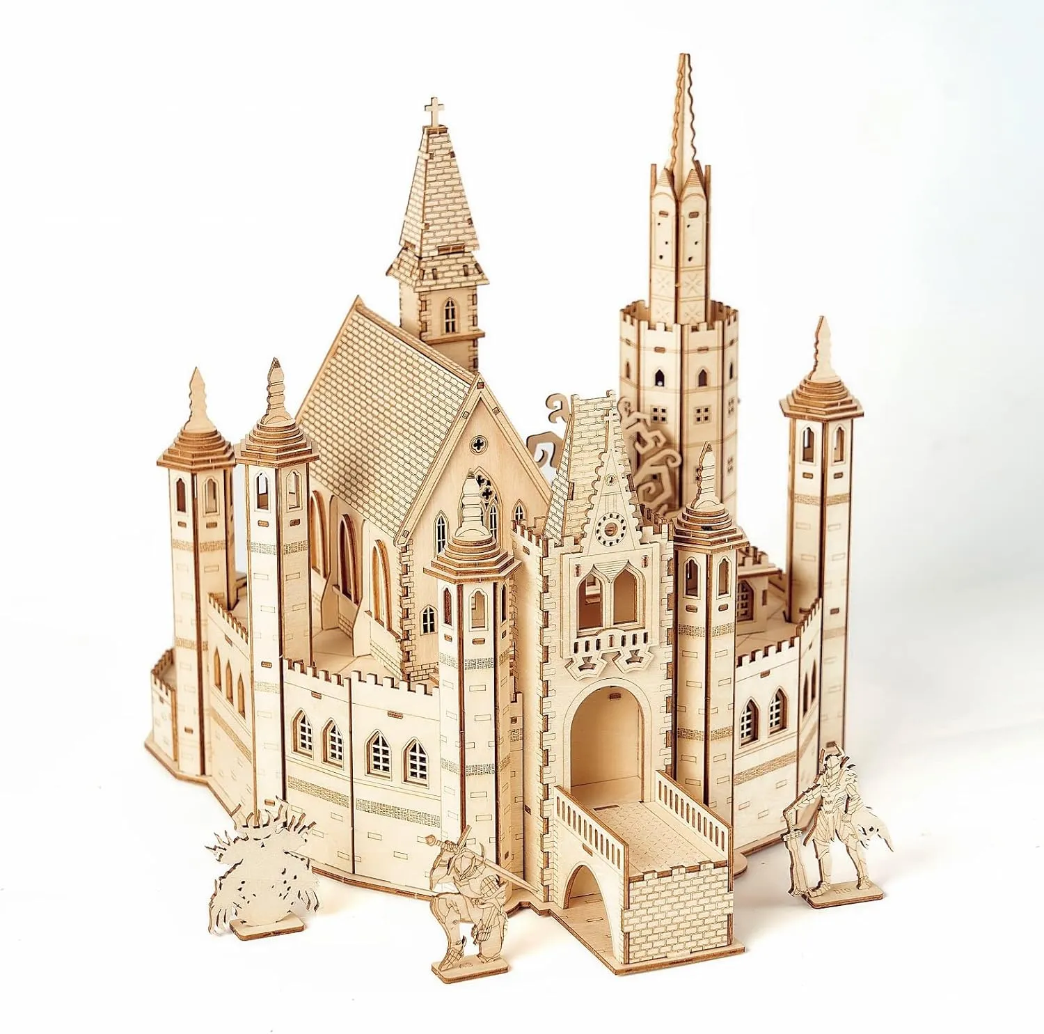 3D Wooden Puzzles Knight Creed: Lost Castle Model Kits, Brainteaser and Puzzle for Christmas/Birthday,Gifts for Adults and Teens to Build Combination