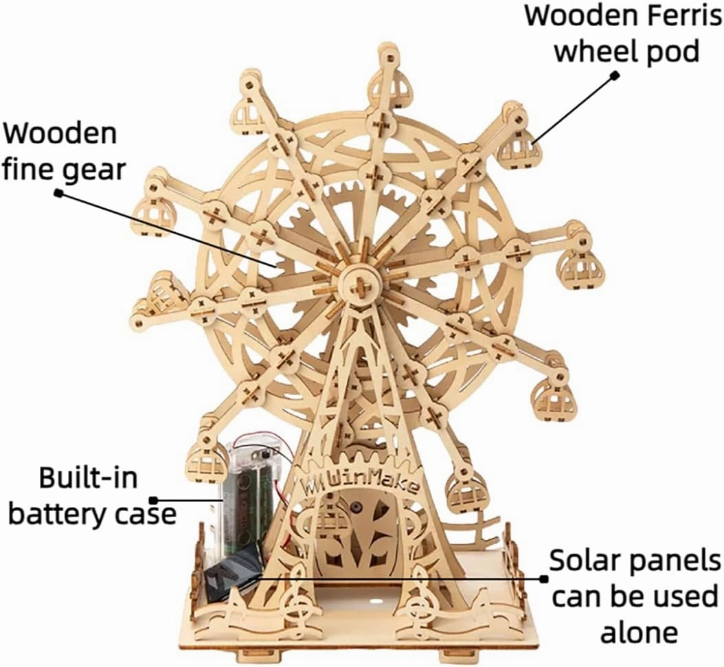 3D Marble Maze Puzzle Toy Wooden STEM Construction Kit for Kids Ages 8-13,Fun Brain Teaser and Educational Puzzle,Promotes Creativity and Cognitive Skills, for All Ages,Including Adults