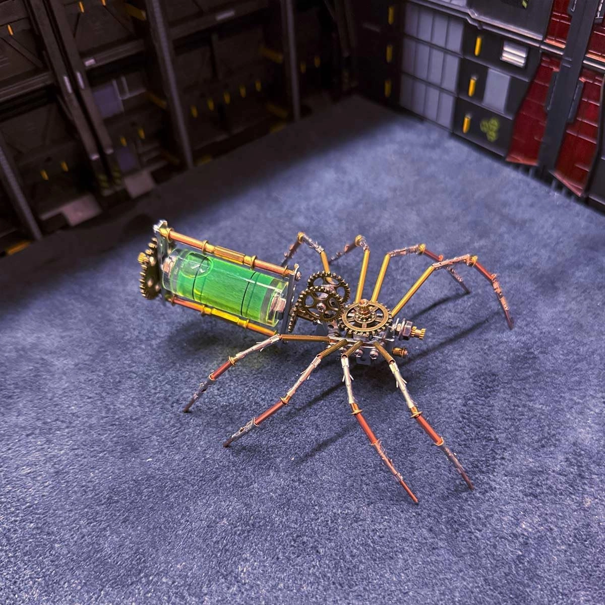 3D Metal Puzzle for Adult, 3D Metal Spider Model, 127PCS Mechanical Insect DIY Assemble Kit, Desk Bookshelf Decor