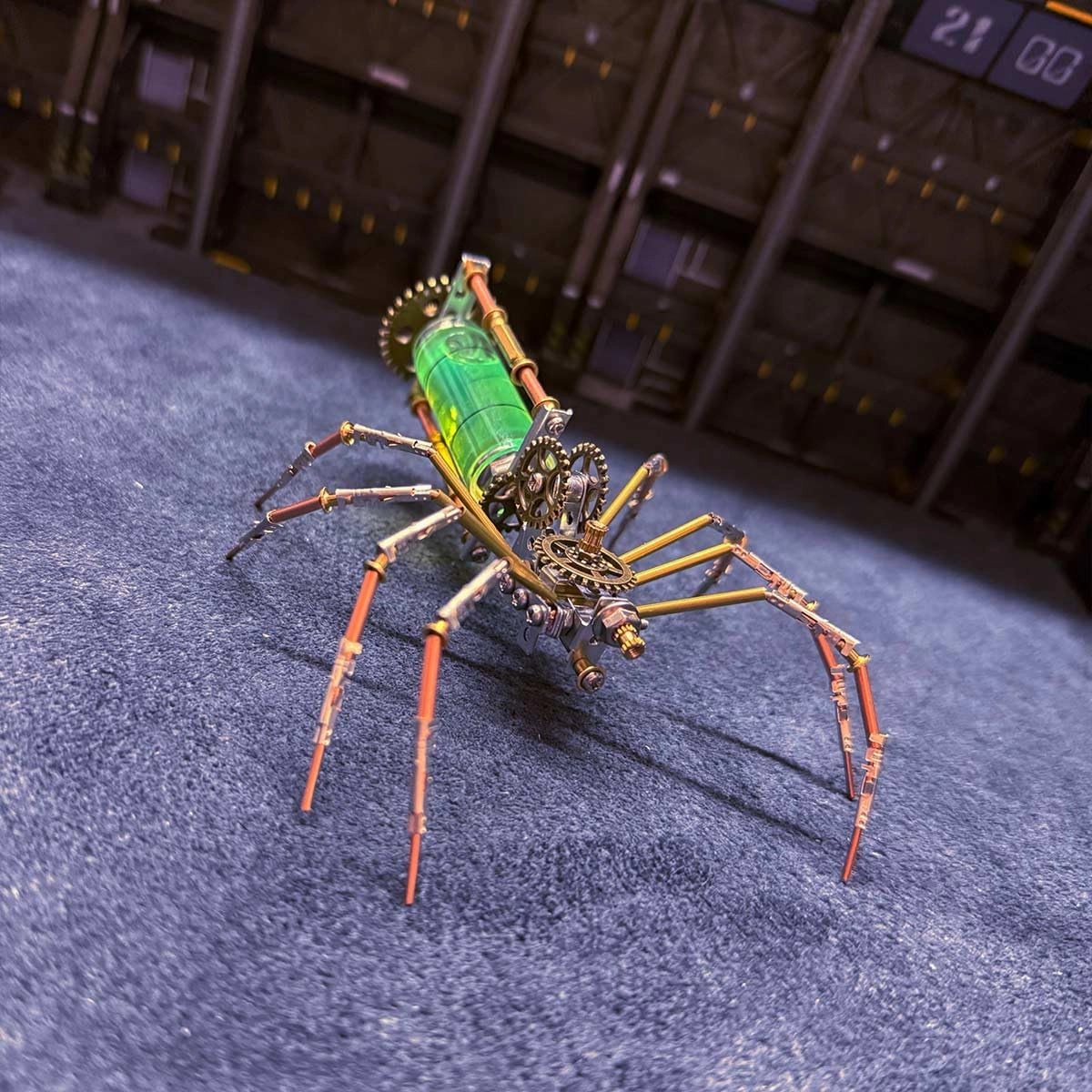 3D Metal Puzzle for Adult, 3D Metal Spider Model, 127PCS Mechanical Insect DIY Assemble Kit, Desk Bookshelf Decor