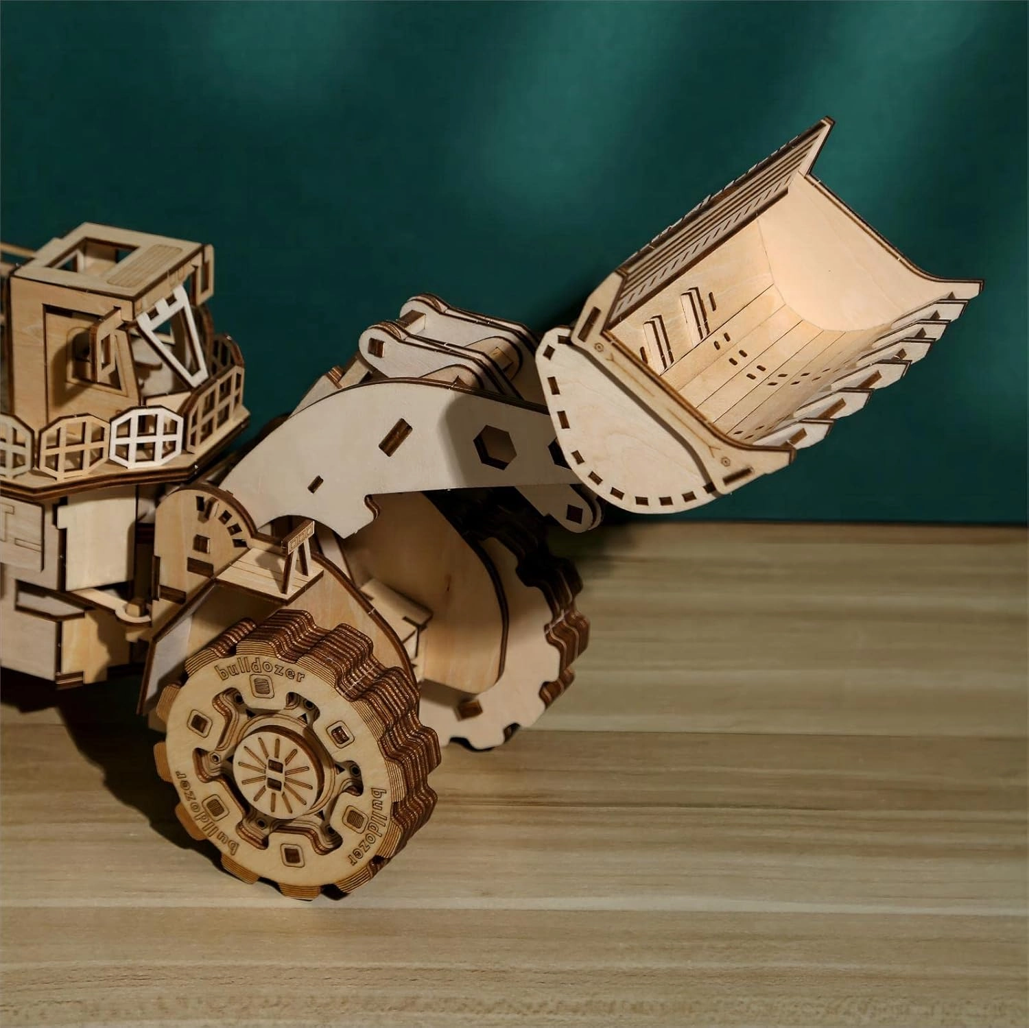 3D Wooden Puzzles Bulldozer Model Kits, Brainteaser and Puzzle for Christmas/Birthday,Gifts for Adults and Teens to Build Combination