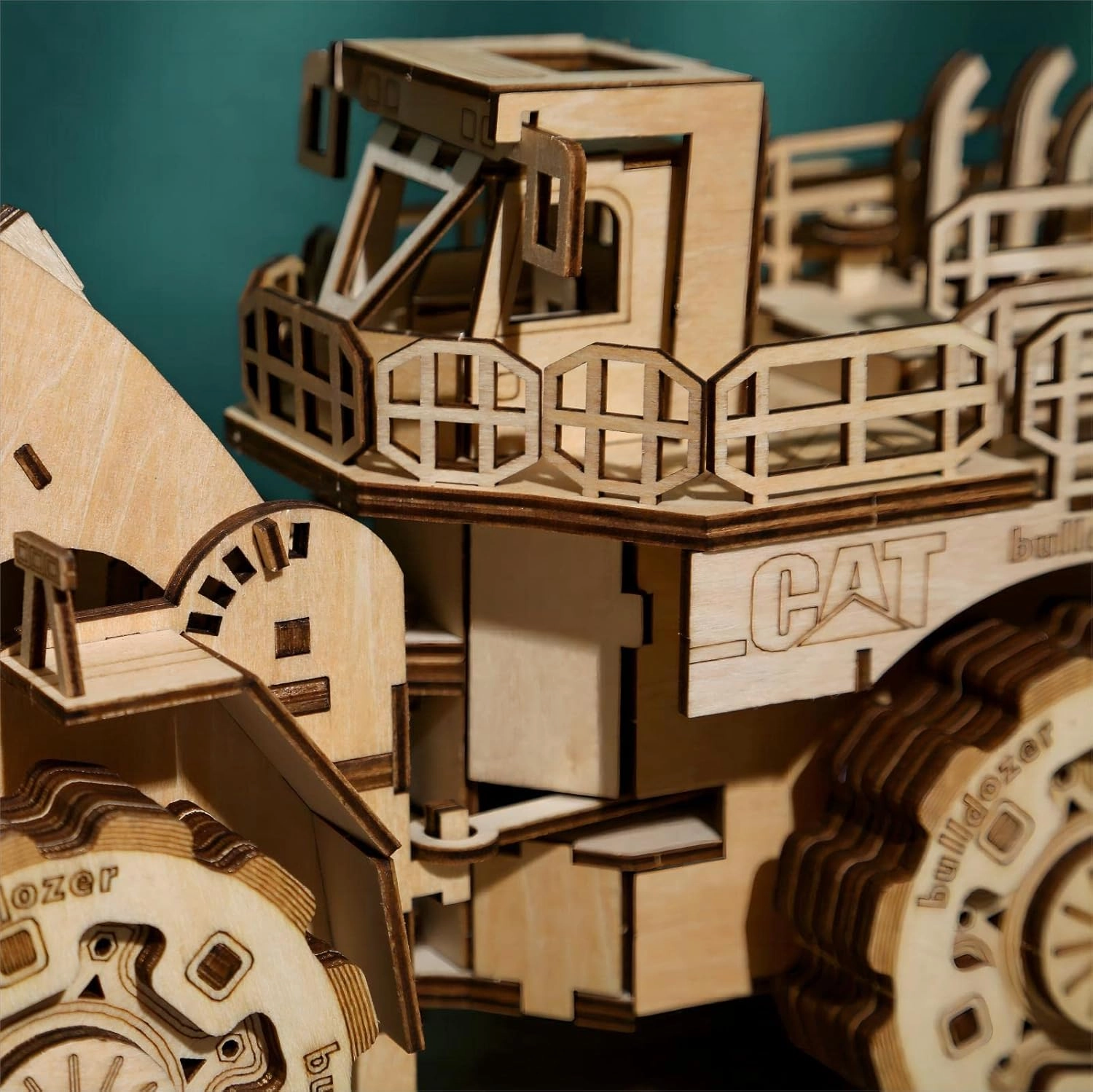 3D Wooden Puzzles Bulldozer Model Kits, Brainteaser and Puzzle for Christmas/Birthday,Gifts for Adults and Teens to Build Combination