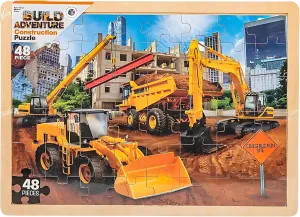 48-Piece Construction Toddler Puzzles - Forest & Twelfth Jigsaw Puzzles for Kids, Giant Kids Puzzles, Floor Puzzles for Toddlers 3-5 Years Old, Great Educational Toys for Kids