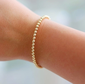 4MM Classic | Stretchy Anti-Tarnish Gold Filled Stackable Bracelet