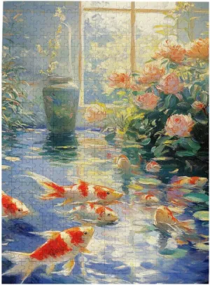 500 pcs Wooden Jigsaw Puzzle for Adults,Vibrant Aquarium Wonderland,Diverse Fish,Relieve Stress and Enjoy The Fun of Solving,Exercise Your Hands on Skills,Ideal for Party Game Nights