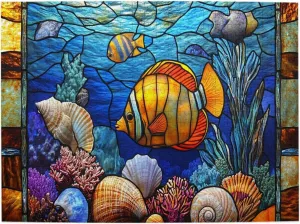 500 Pcs Wooden Puzzle For Adults, Fish And Shells On The Sea Floor, Wonderful Imagination, Release Stress From Work, Relax, Enjoy The Fun Of Solving Puzzles,Gift For Friends And Family
