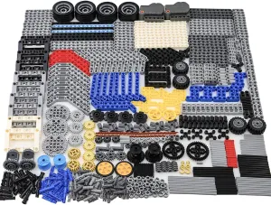 500  Technical-Parts Group EV3 Building Block Parts Regular-Sized Replacement Mechanical Parts Include Brick,Bush,Technic Pin,Gear.