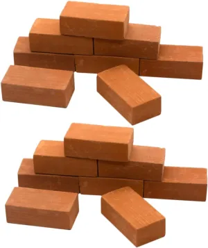 50pcs Miniature Bricks Decor Tiny Bricks Model for Fairy Garden DIY House Building Realistic for Creative Play and Scene Decoration