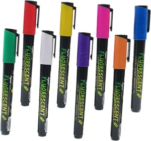 8pcs Neon Chalk Markers Pastel Dry Erase Markers for Blackboard Erasable Chalk Pens Liquid Pens Set