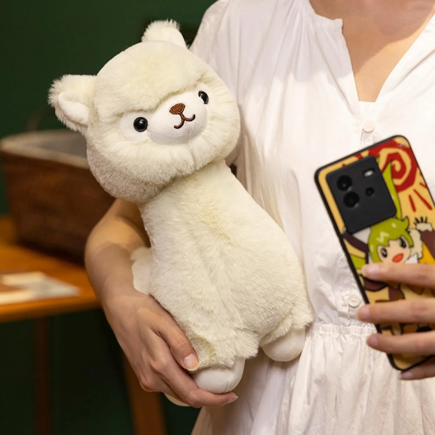 9 Inch Fuzzy Alpaca Stuffed Animals Llama Soft Alpaca Plush Toys Stuffed Llama Plushies Animal Doll Gift for Kids & Lovers in, Birthday, Valentine's Day...