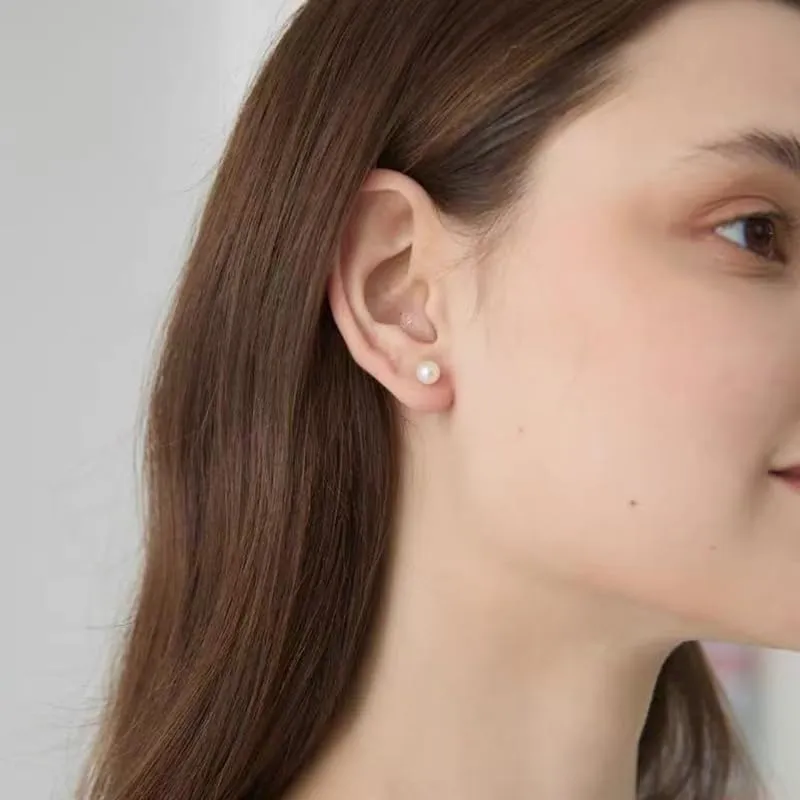 AAAA  Quality Handpicked Freshwater Cultured Stud Pearl Earrings Sterling Silver for Christmas, Holidays and Birthday