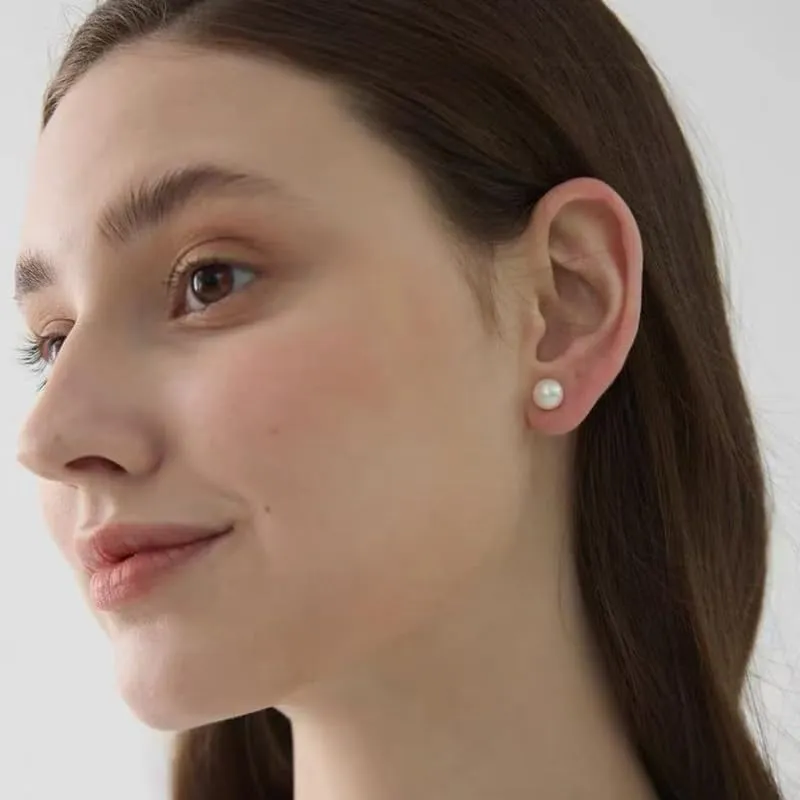 AAAA  Quality Handpicked Freshwater Cultured Stud Pearl Earrings Sterling Silver for Christmas, Holidays and Birthday