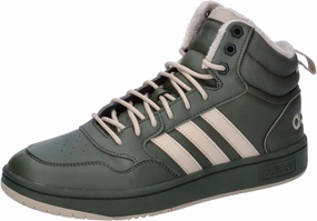 adidas Men's Hoops 3.0 Mid Lifestyle Basketball Classic Fur Lining Winterized Shoes Non-Football Night Cargo/Clay Brown/Core