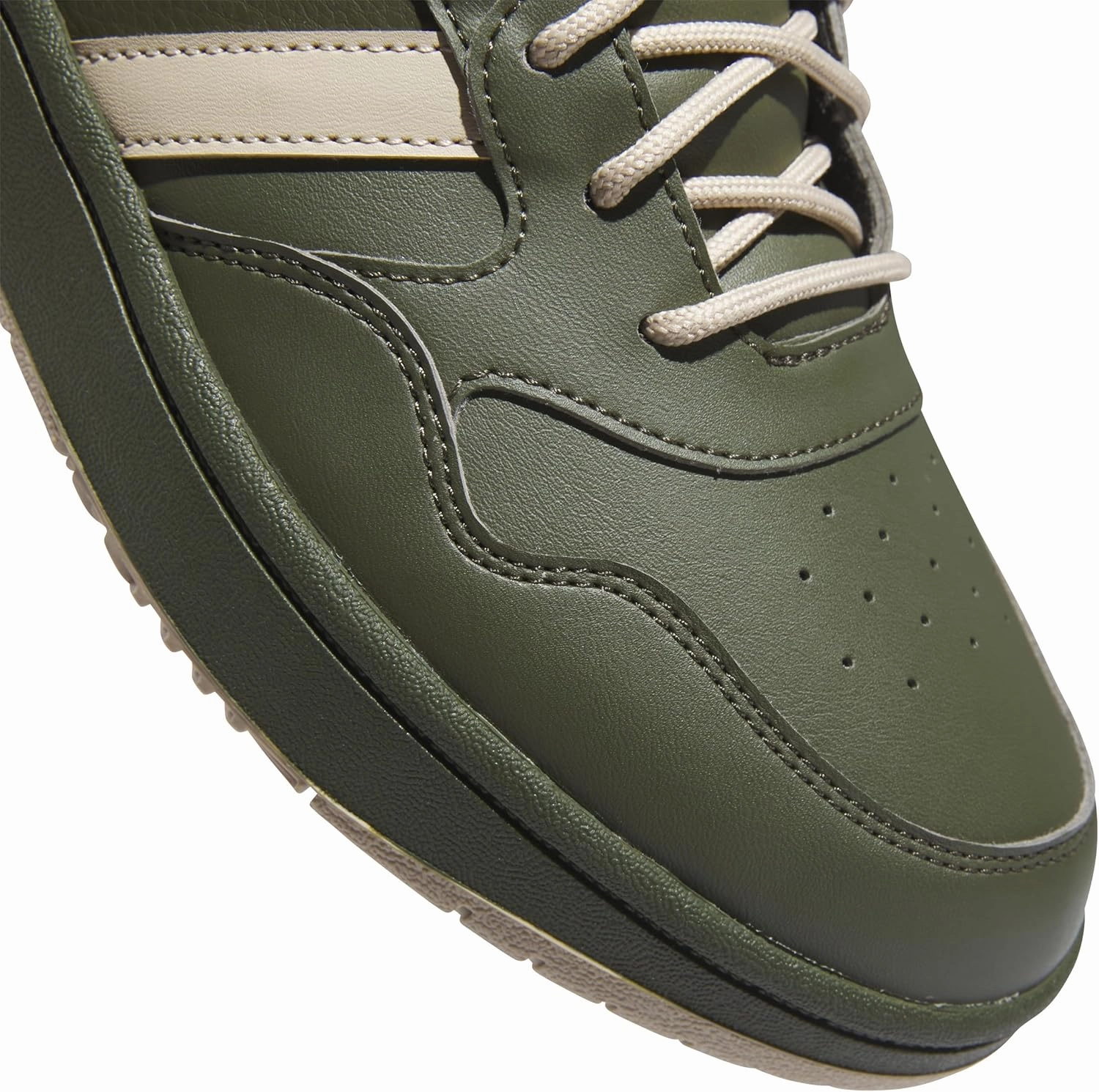 adidas Men's Hoops 3.0 Mid Lifestyle Basketball Classic Fur Lining Winterized Shoes Non-Football Night Cargo/Clay Brown/Core