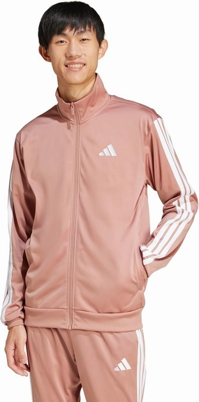 adidas Men's Tall Size 3-Stripes Tricot Track Top, Warm Clay