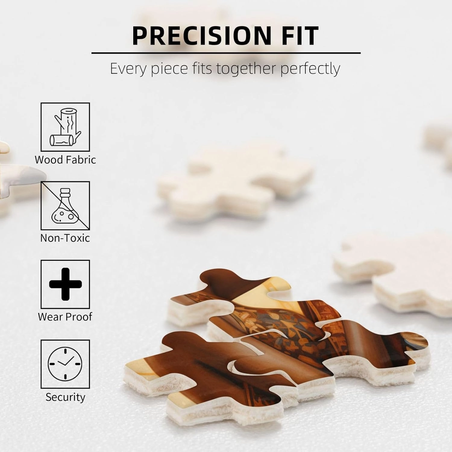 African Black Couple Jigsaw Puzzles for Adults 500 Pieces Puzzle Fun Family Game Oil Painting Teenagers Toy Educational Intellectual Decompressing （1 Plastic Box