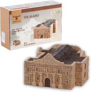 Alamo – Historical Landmark Model Kit, 3D Plaster Brick DIY Construction Set, Realistic Mini-Bricks, STEM Educational Building Kit for Teens & Adults, Architecture Gift, Ages 14 