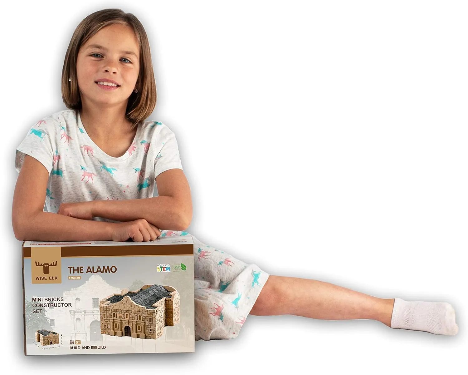 Alamo – Historical Landmark Model Kit, 3D Plaster Brick DIY Construction Set, Realistic Mini-Bricks, STEM Educational Building Kit for Teens & Adults, Architecture Gift, Ages 14 
