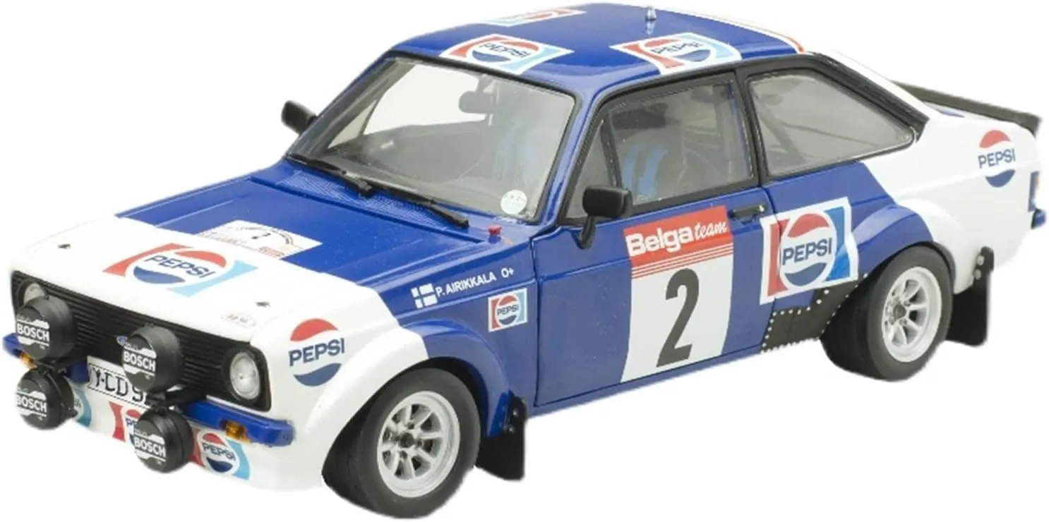 Alloy Resin Car Vehicle Model Fit for Ford Escort RS1800#2 1 18 Alloy Pulling Force Racing Car Model Decoration Display Toy Festive Deluxe Gift