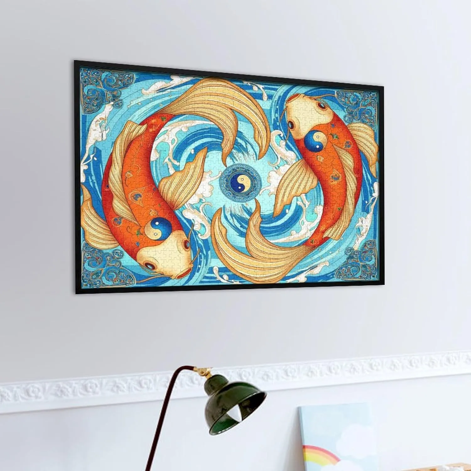 Animal Theme Puzzle - Yin Yang Fish - 1000 Piece Jigsaw Puzzle for Adults - Animal Pet Lover Challenging Puzzles for Friends Family Activity Game Nights Gifts