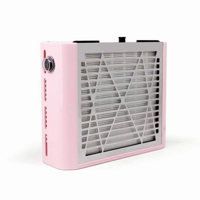 AONOLOVO Nail Dust Collector Machine, Upgraded Powerful Nail Vacuum Suction Fan Dust Extractor Manicure Tool for Acrylic Nail Poly Nail Extension Gel Removal, Pink