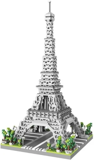 Architecture Eiffel Tower Micro Blocks Set, 2622 PCS Mini Bricks, Gift for Adults and Teens,Landmark Model