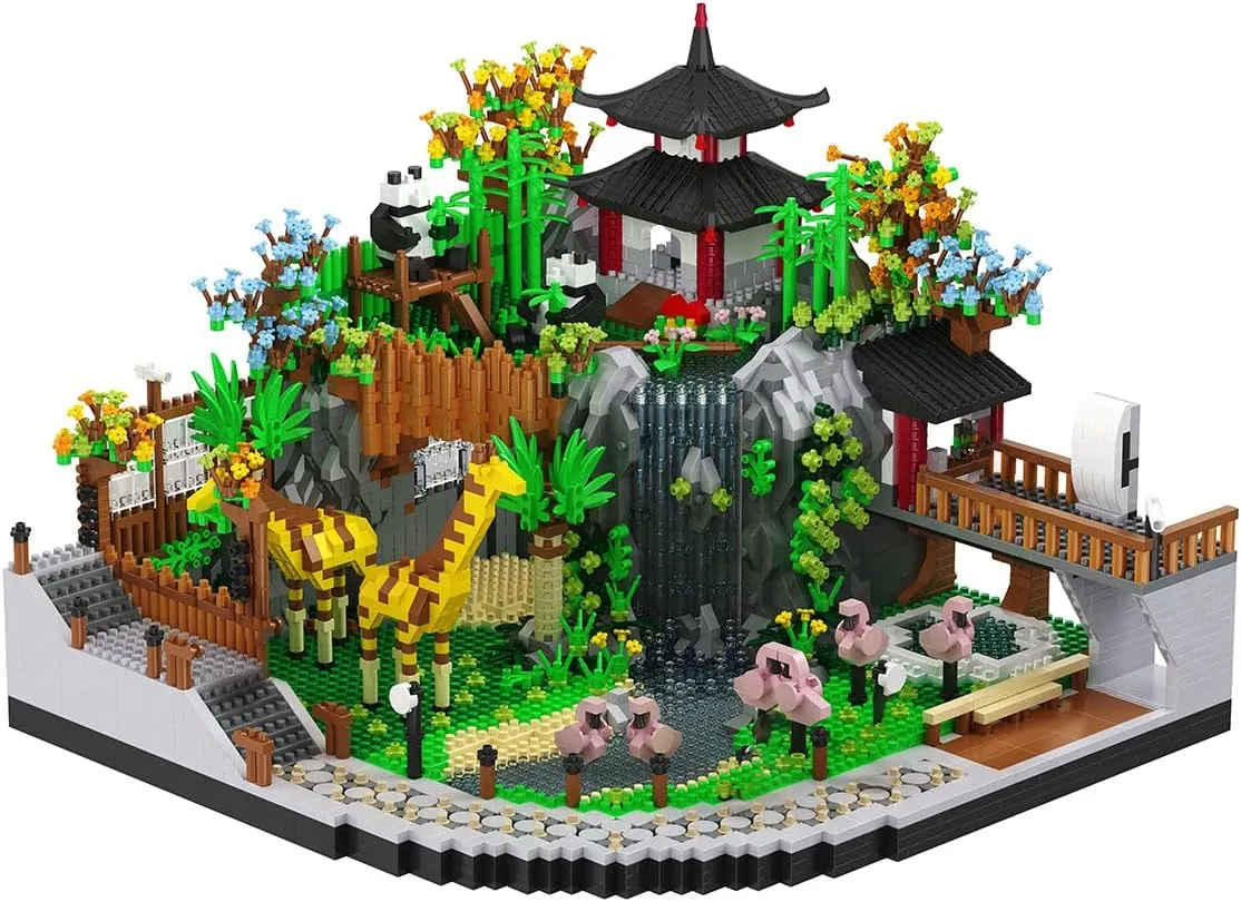 Architecture Zoo Micro Building Blocks Set（5000PCS） - Architectural Model Toys Gifts for Kid and Adult，Creative Building Blocks Set for Zoo Architecture，Interesting Gifts for Animal Enthusiasts