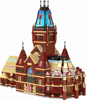 Architecture Harvard Memorial Hall Building Building Brick Set（1411PCS - World Famous Architectural Model Toys Gifts for Kid and Adult STEM Toys