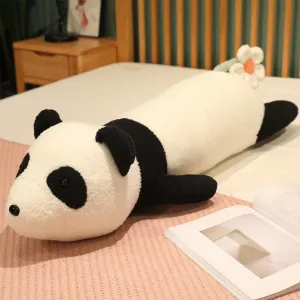 ARELUX Cute Stuffed Panda Plush Pillow:Soft Panda Stuffed Animal Hugging Toy Sleeping Plushie Kawaii Doll House Decor Gifts for Boys Girls Girlfriends Kids Birthday Christmas(25.6in)
