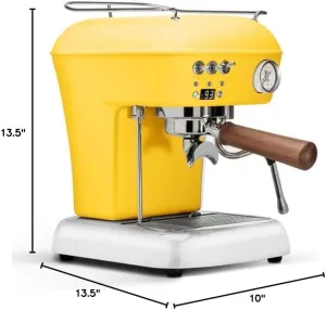 Ascaso Dream PID, Programmable Home Espresso Machine w/Volumetric Controls, 120V (Sun Yellow)