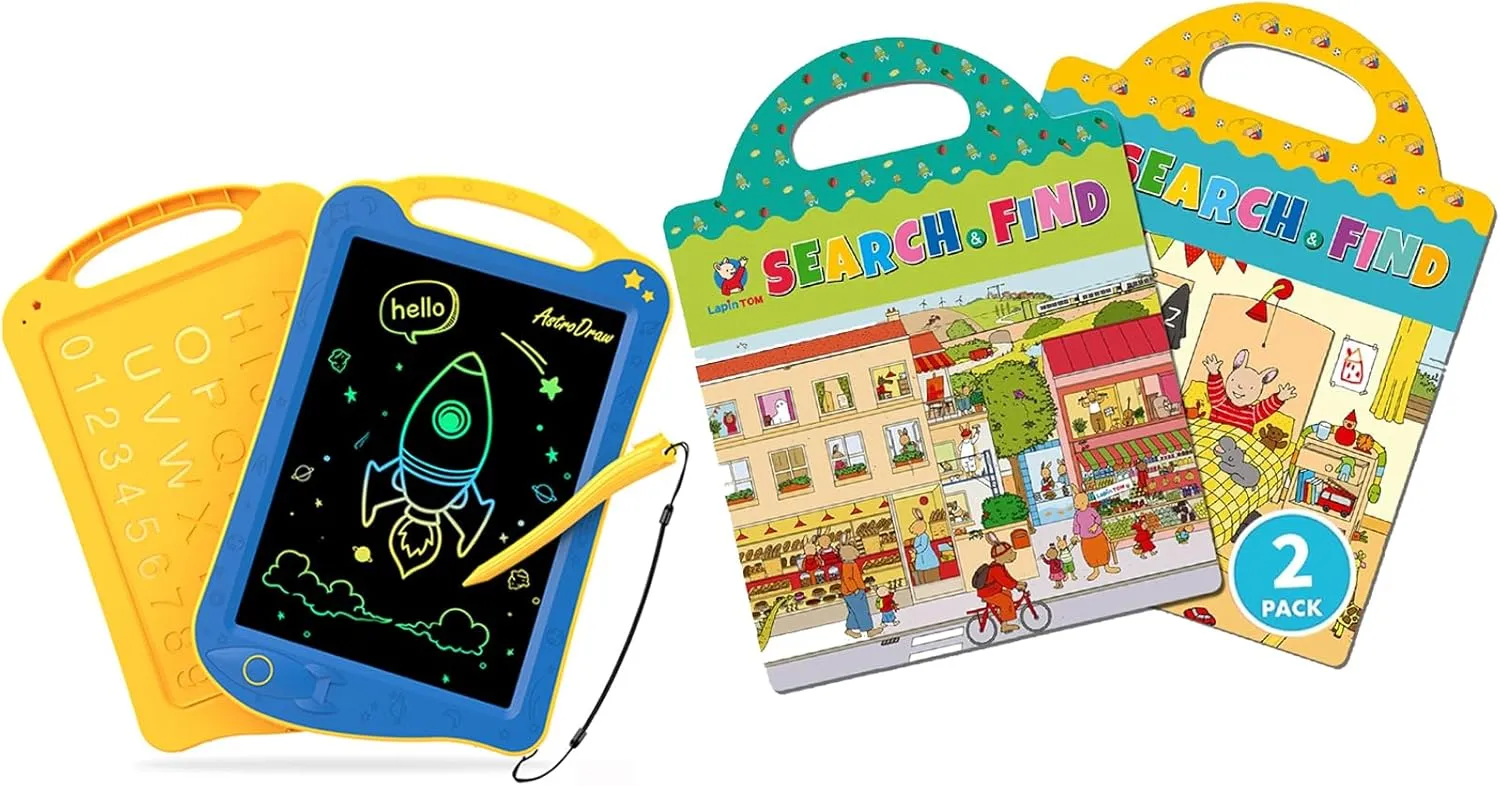 Astrodraw Drawing Pad   Pack of 2 Lapin Tom Reusable Sticker Book
