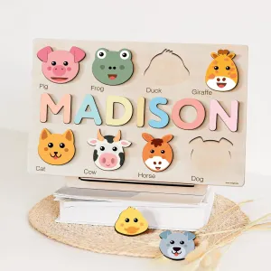Baby Boy and Girl Gift, Personalized Puzzles for Toddlers, Toddler gift, Wooden Name Puzzle, 3 6 9 12 15 18 24 36 Months Toy, Baby Toys, Personalized Children Gifts, Toddler Christmas Gift