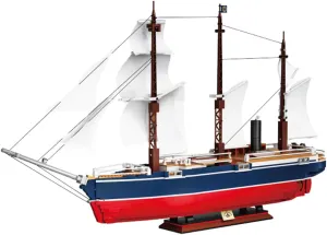 BDYDT Steam Sailboat Set Endurance Steam Sailor Mini Building Blocks Set（1687PCS） Building Set Model Toys Gifts for Kid and Adult，Interesting Gifts for Ship Enthusiasts